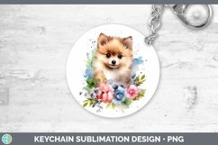 GorgeousCartoon Watercolor Keychain design.