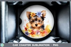GorgeousCartoon Watercolor Car Coaster design.