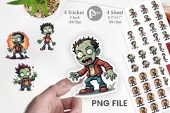 Cartoon Zombie Sticker Product Image 1