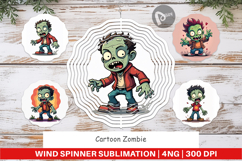 Cartoon Zombie Wind Spinner Product Image 1