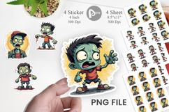 Cartoon Zombie Sticker Product Image 1