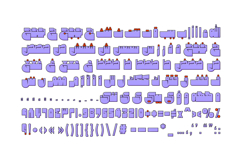 Cartoony - Arabic Color Font Product Image 12
