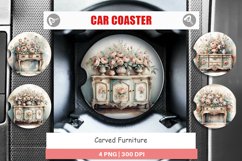 Car Coaster Carved Furniture Product Image 1