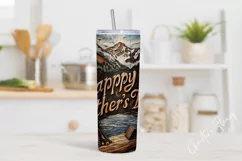 Carved Camping Fathers Day Tumbler Wrap PNG Product Image 2
