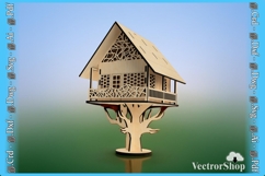 Canary House - Tree Decoration Ideal for Creative Projects Product Image 1