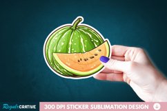 Casaba Melon Sticker Clipart, Sticker PNG Clipart Product Image 1