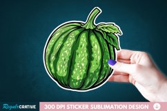 Casaba Melon Sticker Clipart, Sticker PNG Clipart Product Image 1