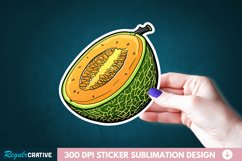 Casaba Melon Sticker Clipart, Sticker PNG Clipart Product Image 1
