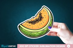 Casaba Melon Sticker Clipart, Sticker PNG Clipart Product Image 1