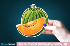 Casaba Melon Sticker Clipart, Sticker PNG Clipart Product Image 1