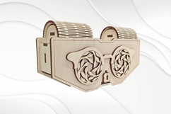 Unique gift box case for glasses, laser cutting design. Product Image 4