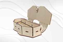 Unique gift box case for glasses, laser cutting design. Product Image 3