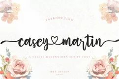 Casey Martin - Heart Font - Free Font Of The Week Product Image 1