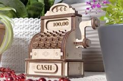 Cash Machine Miniature Laser Cut File, SVG and DXF Plywood Product Image 4