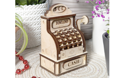 Cash Machine Miniature Laser Cut File, SVG and DXF Plywood Product Image 5