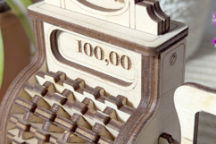 Cash Machine Miniature Laser Cut File, SVG and DXF Plywood Product Image 3