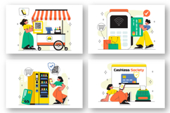 10 Cashless Society Payment Illustration Product Image 2