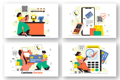 10 Cashless Society Payment Illustration Product Image 3