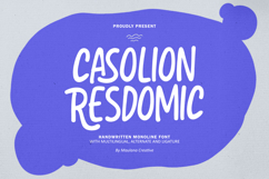 Casolion Resdomic Playful Handwritten Monoline Font Product Image 1