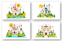 10 Castle Vector Illustration Product Image 2