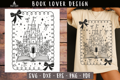 Castle Open Book SVG Fantasy design