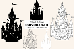 Hand Drawn Castle | Princess Royal Palace | Fairy tale Product Image 1