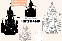 Hand Drawn Castle | Princess Royal Palace | Fairy tale Product Image 1