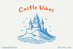 Summer Coastal Line Art Clipart | SVG &amp; PNG |Summer Beach Product Image 1