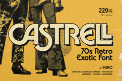 Castrell - 70s Retro Exotic Font Product Image 1