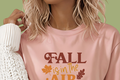 Fall is in the air SVG, Autumn Quote Clip Art Product Image 4