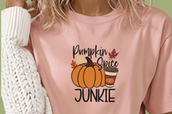 Pumpkin Spice Junkie SVG, Fall Coffee png, Autumn clipart Product Image 4
