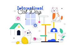 10 International Cat Day Illustration Product Image 4