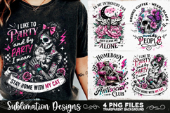 Antisocial Sarcastic PNG Funny Sublimation 4 Designs Product Image 3