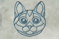 Cat Laser Cut File| Layered Cat SVG Product Image 1
