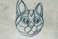 Cat Laser Cut File| Layered Cat SVG Product Image 2