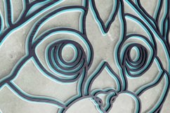 Cat Laser Cut File| Layered Cat SVG Product Image 3
