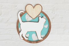 Layered Cat Laser Cut File| Cat SVG Product Image 5