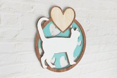 Layered Cat Laser Cut File| Cat SVG Product Image 2