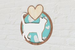Layered Cat Laser Cut File| Cat SVG Product Image 3