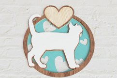 Layered Cat Laser Cut File| Cat SVG Product Image 4
