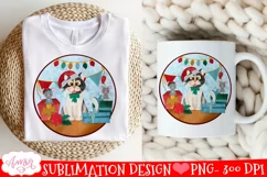 Christmas cat sublimation PNG| Christmas design for kids Product Image 3