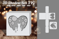 Cat and Mouse 3D Papercut Shadow Box SVG Product Image 1