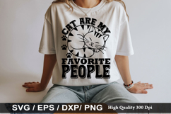 Cat SVG Design - Cat Are My Favorite People Product Image 2