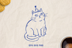 Funny Cat SVG PNG, Sarcastic Quote, Hand Drawn Cat Clipart. Product Image 1