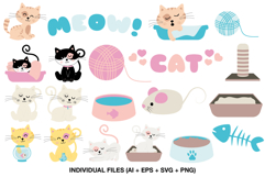 Cute cat birthday decorations for a kitten themed celebration
