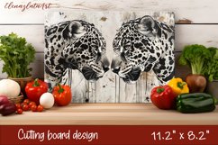 Cute cat love Cutting Board Sublimation Design | cats Product Image 1