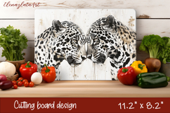 Cute cat love Cutting Board Sublimation Design | cats Product Image 1