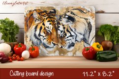 Cute cat love Cutting Board Sublimation Design | cats Product Image 1