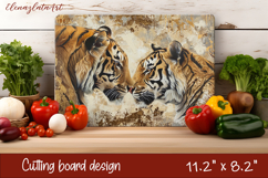 Cute cat love Cutting Board Sublimation Design | cats Product Image 1