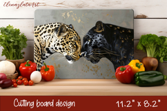 Cute cat love Cutting Board Sublimation Design | cats Product Image 1